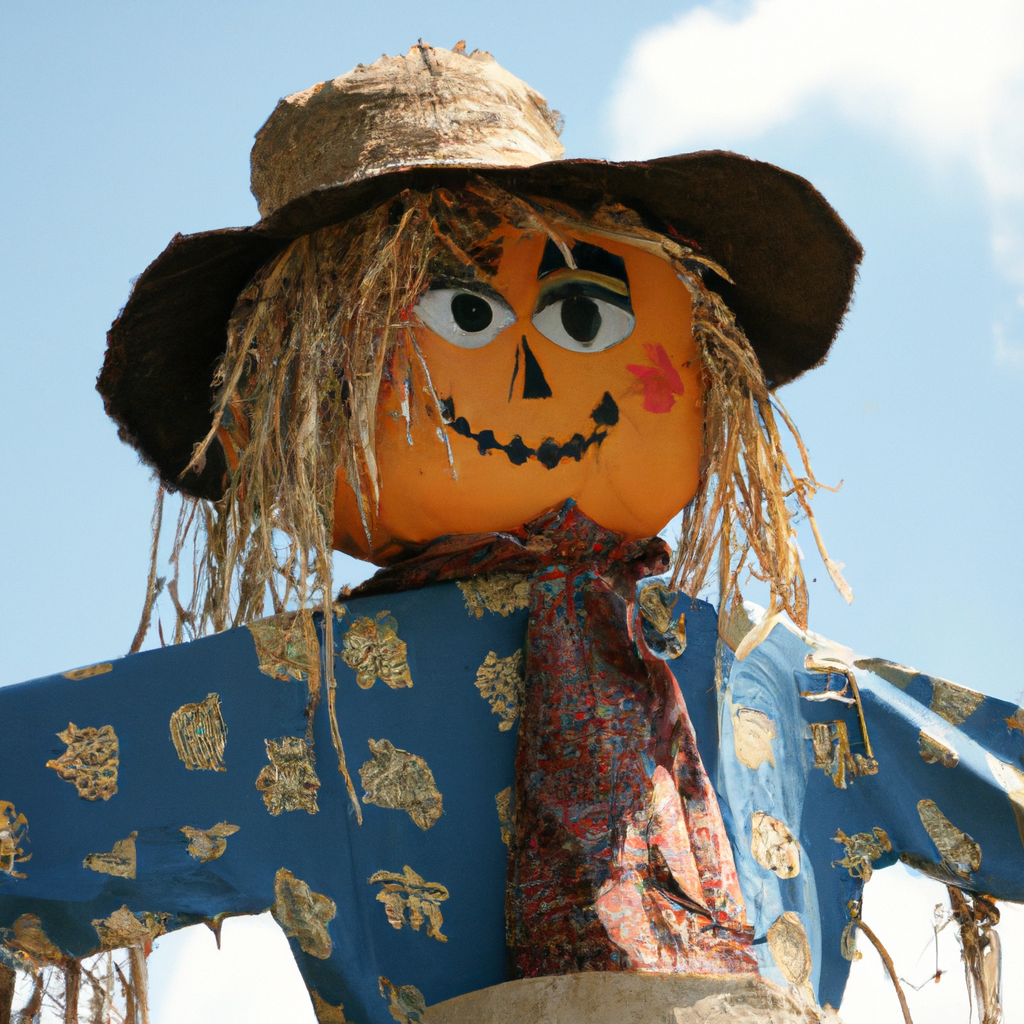 Scarecrow to Protect Tomato Plants From Birds